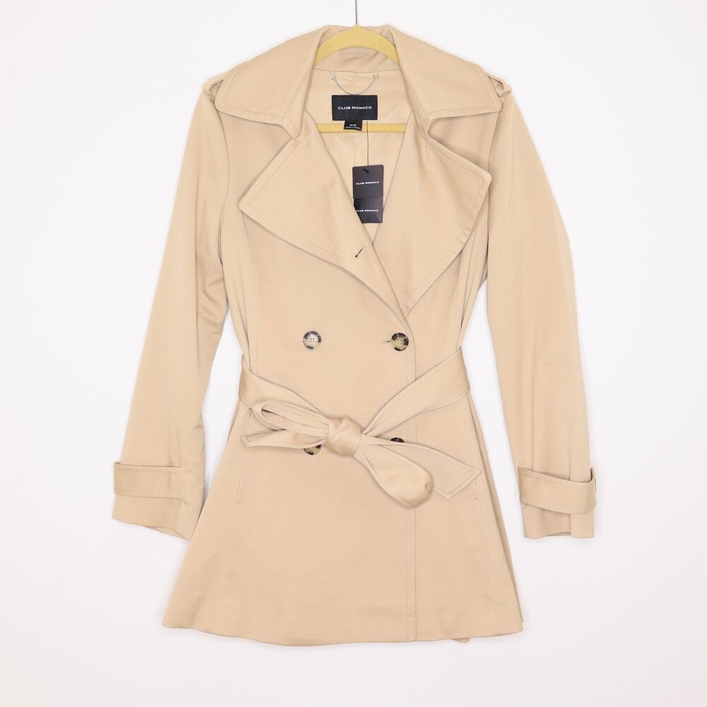 Club Monaco Beige Trench Coat - Picture 2 of 15